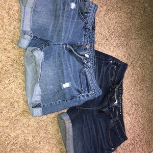 Two pairs of Lauren Conrad jean shorts
